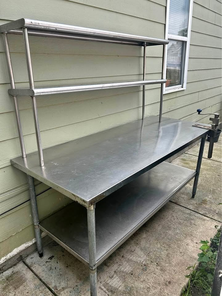 NEW 36" X 24" Commercial Prep Table Stainless Steel Work Table with 36" X 12" Shelf