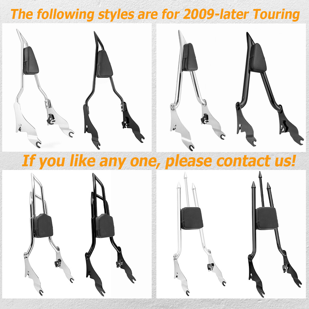 27" Backrest Sissy Bar Pad For Harley Special Road Street Glide Road King 09-25