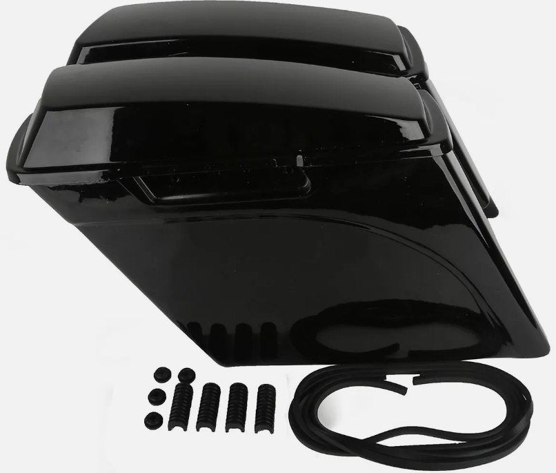5" Vivid Stretched Extended Hard Saddlebags Fit For Harley Touring Models 93-13