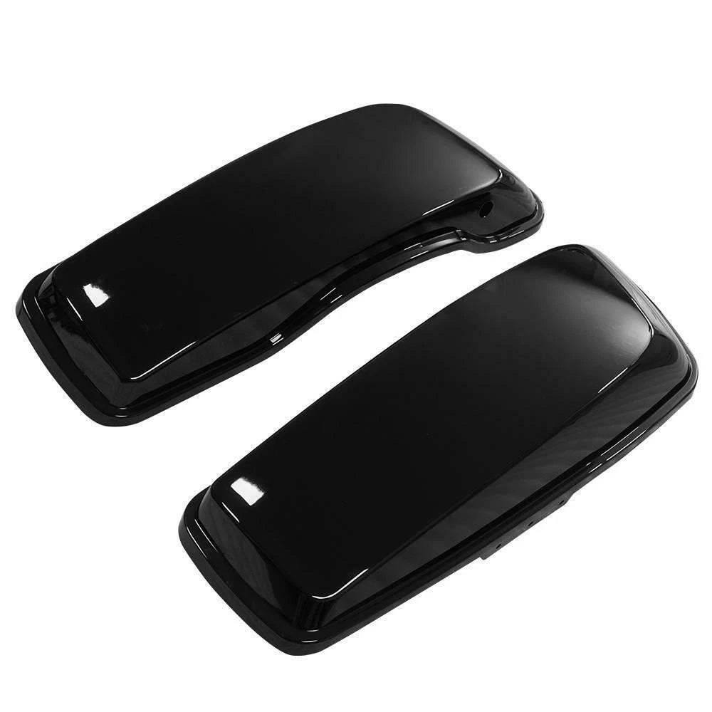 5" Vivid Black Stretched Extended Hard Saddlebags Fit For Harley Touring 2014-Up