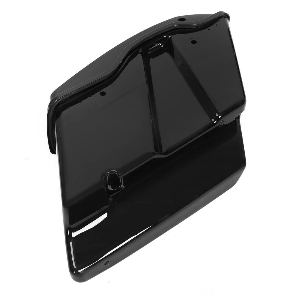 5" Vivid Black Stretched Hard Saddlebags Saddle Bags For 14-24 Harley Road Glide