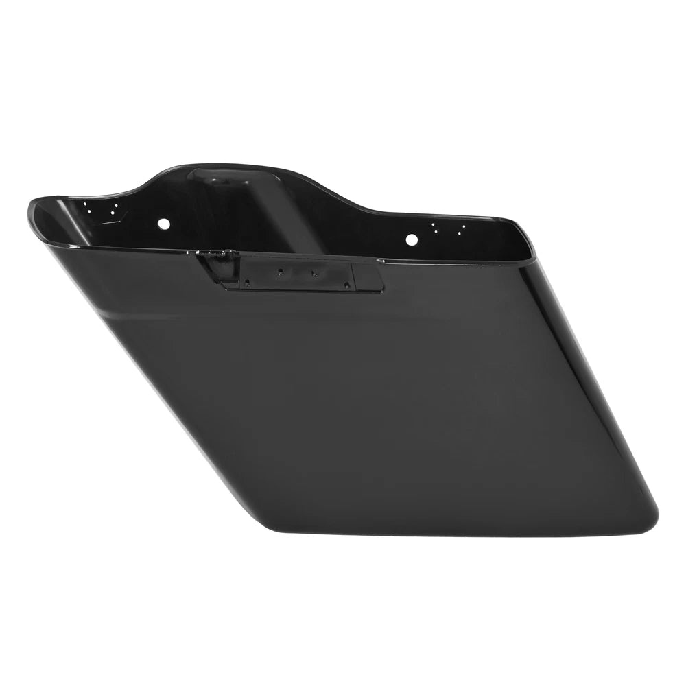 5" Vivid Black Stretched Hard Saddlebags Saddle Bags For 14-24 Harley Road Glide