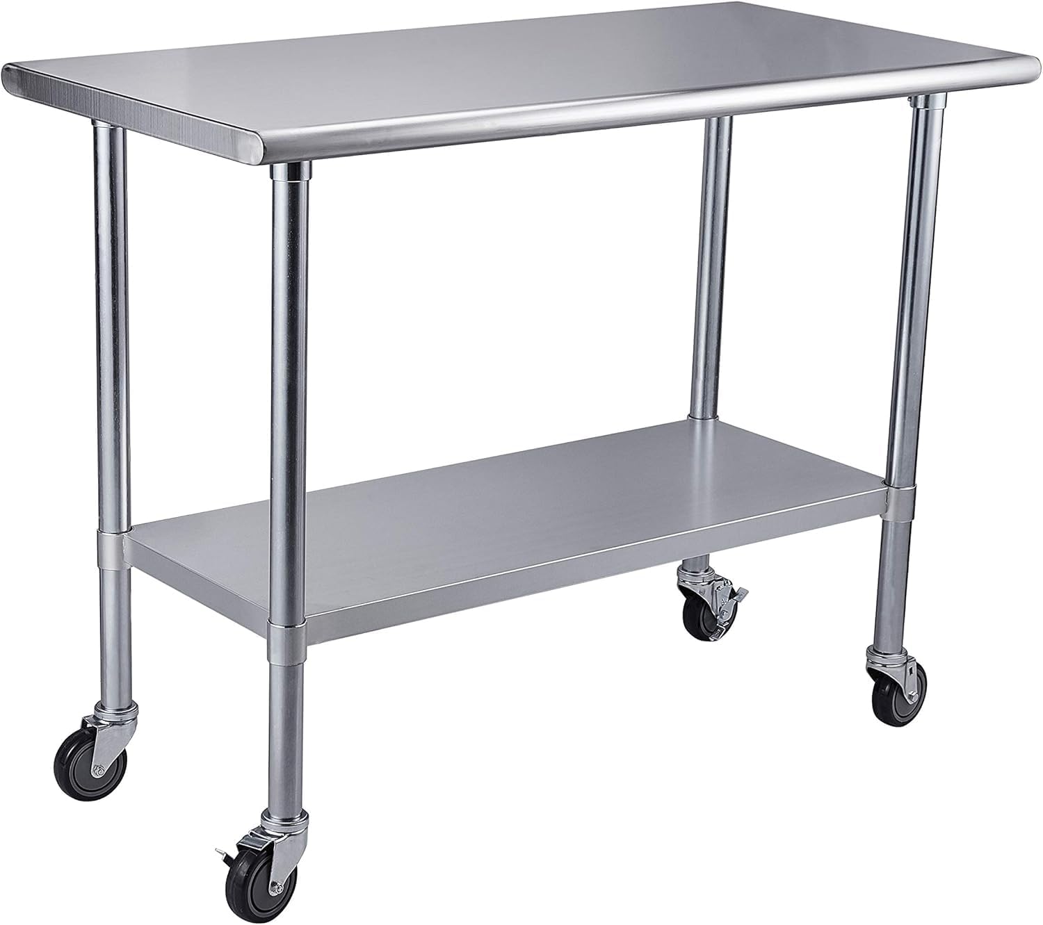 48'' x 24'' Stainless Steel Table for Kitchen Prep & Work Commercial Worktable