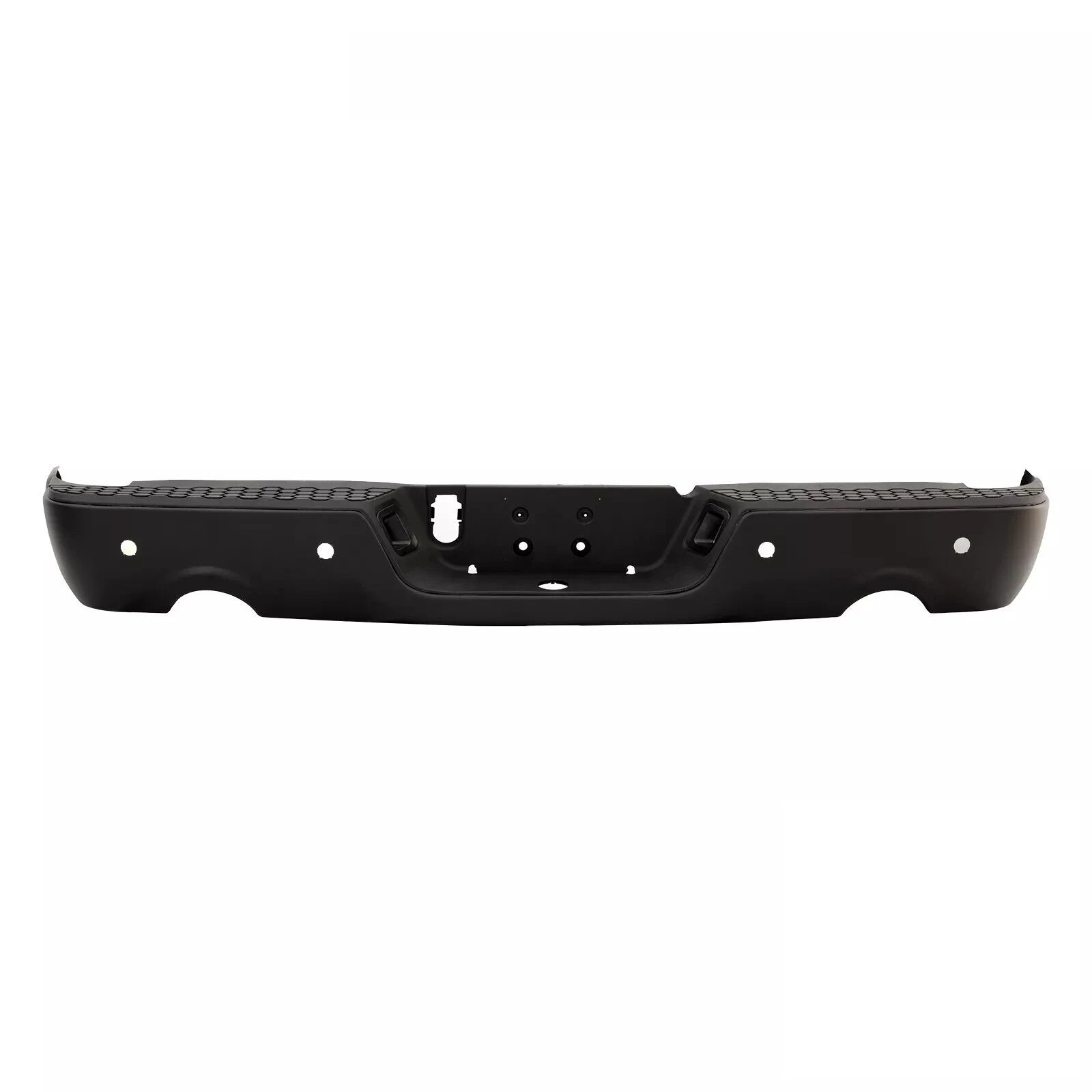 For 2009-2018 Dodge Ram 1500 Black Rear Step Bumper Assembly With Sensor Holes