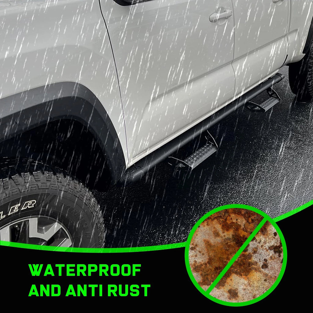 3" Running Boards FOR 2005-2023 Toyota Tacoma Double Cab/Crew Cab Drop Step