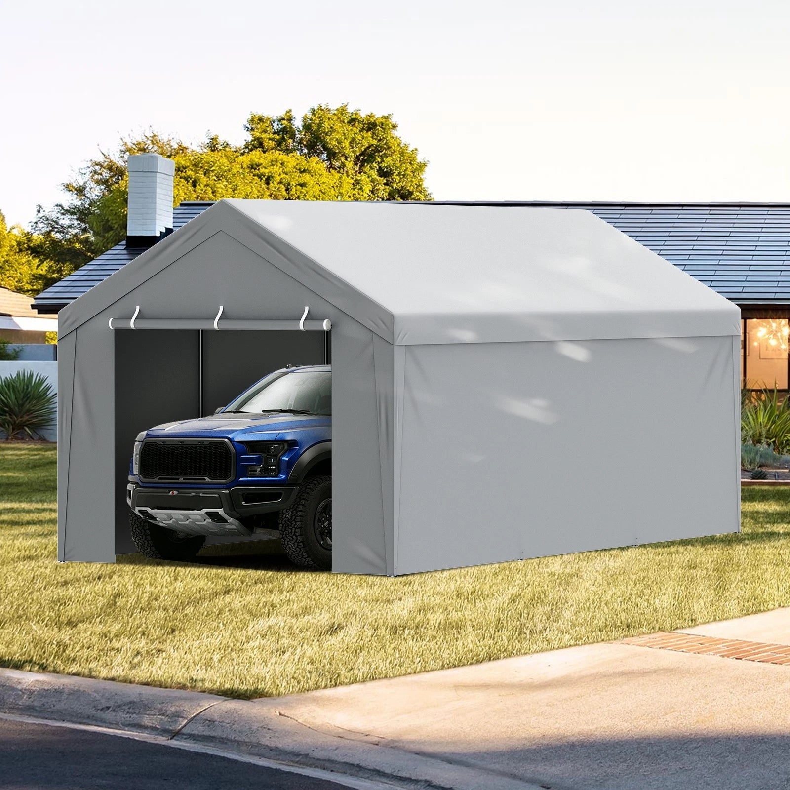 Carport Replacement Canopy Car Shelter Top+Side 10x20ft Frame Not Included