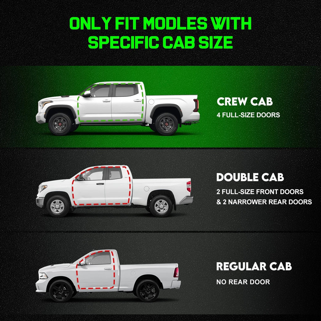 3" Running Boards FOR 2005-2023 Toyota Tacoma Double Cab/Crew Cab Drop Step