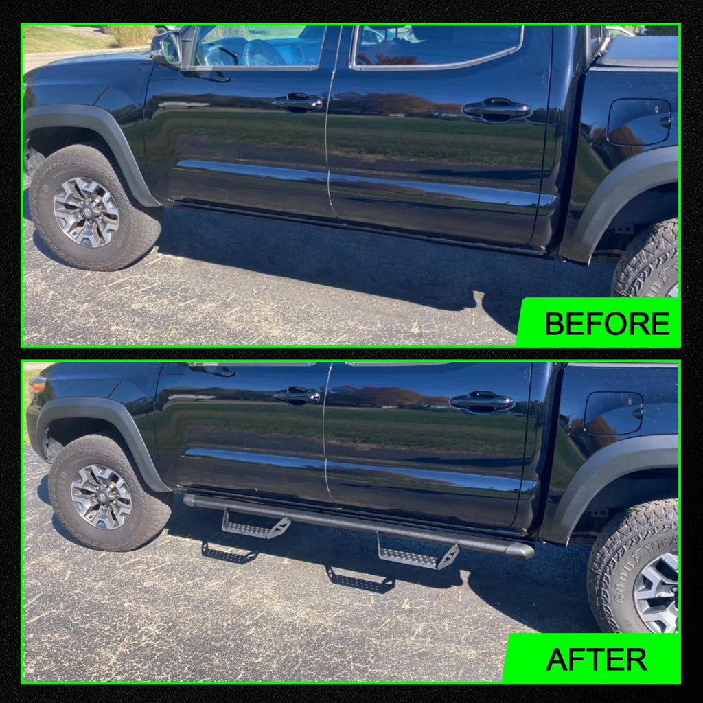 3" Running Boards FOR 2005-2023 Toyota Tacoma Double Cab/Crew Cab Drop Step